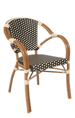 Aluminum Wicker Armchair
