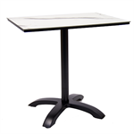 24" x 30" High Pressure Laminate Table Top & Aluminum Base