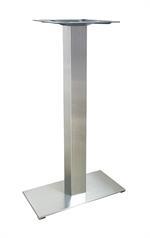 Outdoor Stainless Steel Bar Height Table Bases, 9"x 18"