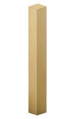 Gold Finish Square Column in Bar-Height for Indoor Use