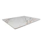 7/8" Sintered Stone Table Top in White Marble Color ST-13